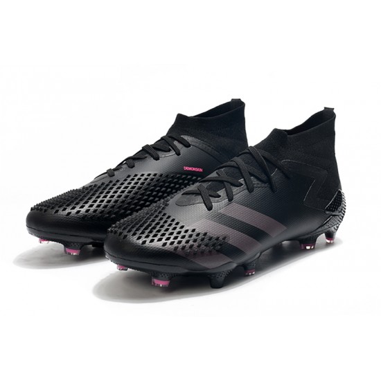 Adidas Predator Mutator 20.1 FG High Black Grey Soccer Cleats