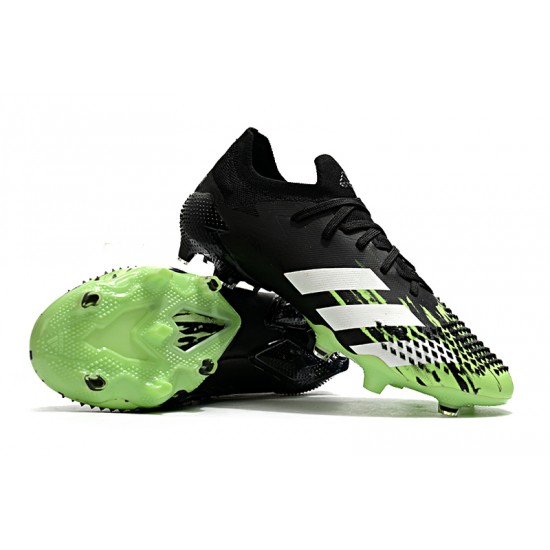 Adidas Predator Mutator 20.1 FG High Black White Green Soccer Cleats