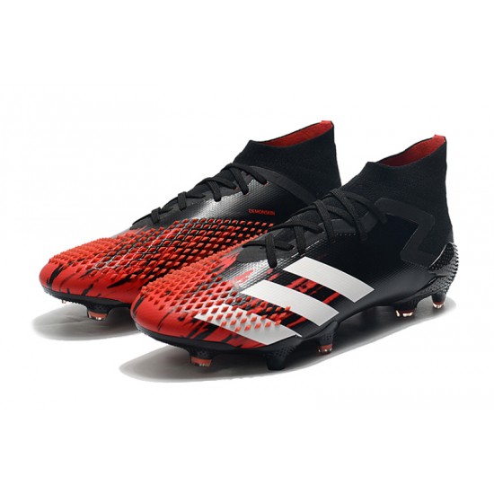 Adidas Predator Mutator 20.1 FG High Black White Red Soccer Cleats