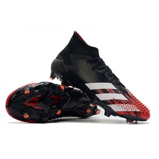 Adidas Predator Mutator 20.1 FG High Black White Red Soccer Cleats