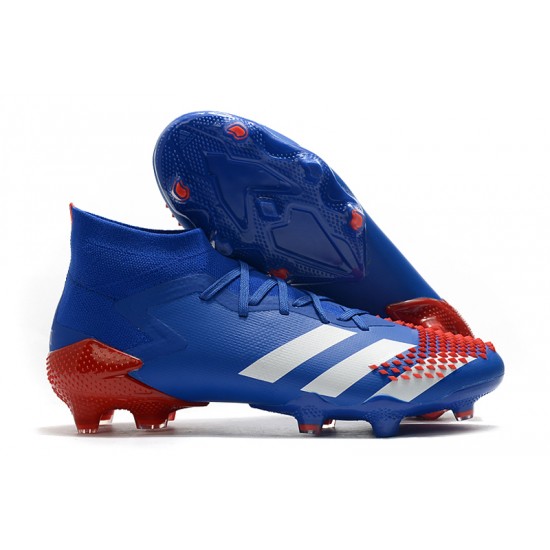 Adidas Predator Mutator 20.1 FG High Blue Red White Soccer Cleats