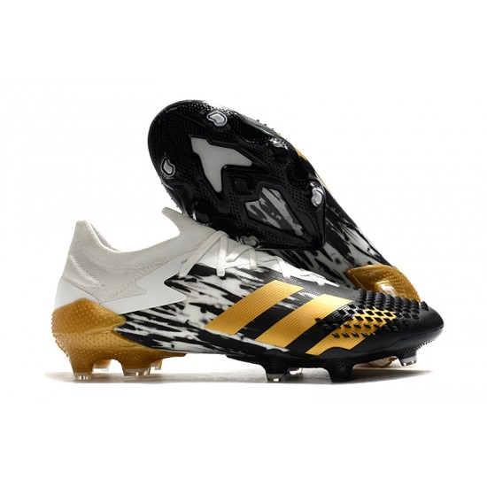 Adidas Predator Mutator 20.1 FG Low Black Gold White Soccer Cleats