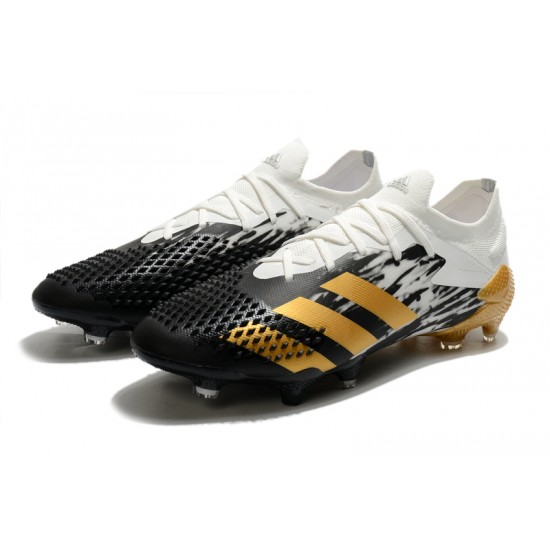 Adidas Predator Mutator 20.1 FG Low Black Gold White Soccer Cleats