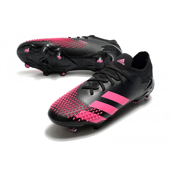 Adidas Predator Mutator 20.1 FG Low Black Purple Soccer Cleats