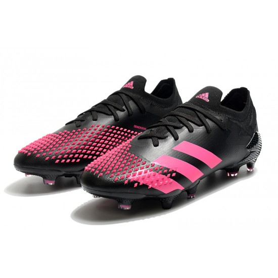 Adidas Predator Mutator 20.1 FG Low Black Purple Soccer Cleats