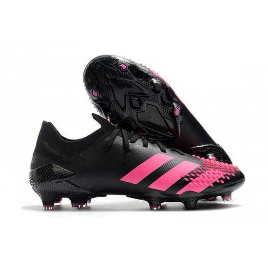 Adidas Predator Mutator 20.1 FG Low Black Purple Soccer Cleats