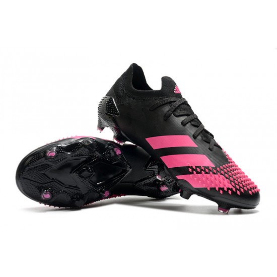 Adidas Predator Mutator 20.1 FG Low Black Purple Soccer Cleats