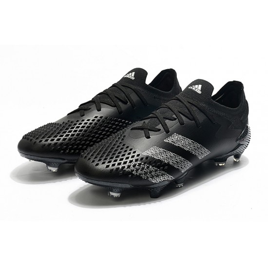 Adidas Predator Mutator 20.1 FG Low Black White Soccer Cleats