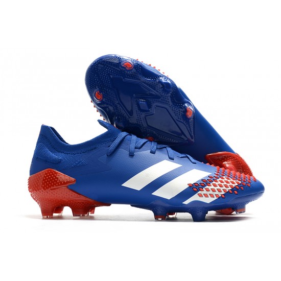 Adidas Predator Mutator 20.1 FG Low Red White Blue Soccer Cleats