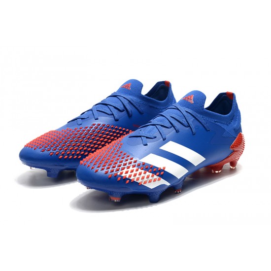 Adidas Predator Mutator 20.1 FG Low Red White Blue Soccer Cleats