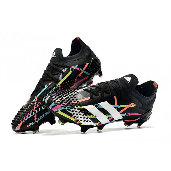 Adidas Predator Mutator 20.1 FG White Black Multi Soccer Cleats