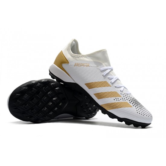 Adidas Predator Mutator 20.3 L TF Low Gold Grey White Soccer Cleats