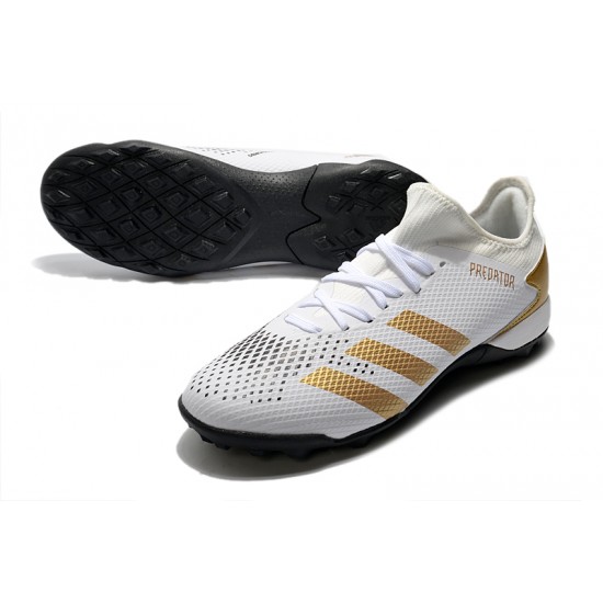 Adidas Predator Mutator 20.3 L TF Low Gold Grey White Soccer Cleats