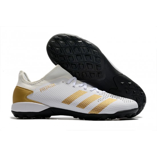 Adidas Predator Mutator 20.3 L TF Low Gold Grey White Soccer Cleats