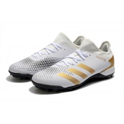 Adidas Predator Mutator 20.3 L TF Low Gold Grey White Soccer Cleats