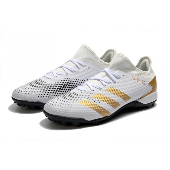 Adidas Predator Mutator 20.3 L TF Low Gold Grey White Soccer Cleats