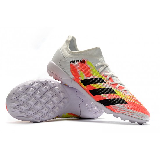 Adidas Predator Mutator 20.3 L TF White Orange Black Soccer Cleats