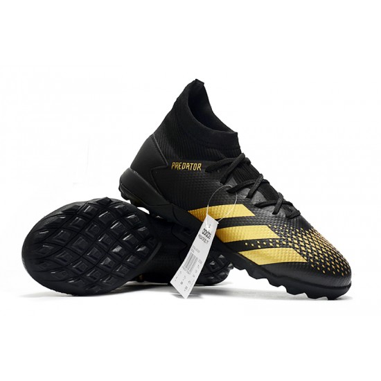 Adidas Predator Mutator 20.3 TF High Black Gold Soccer Cleats