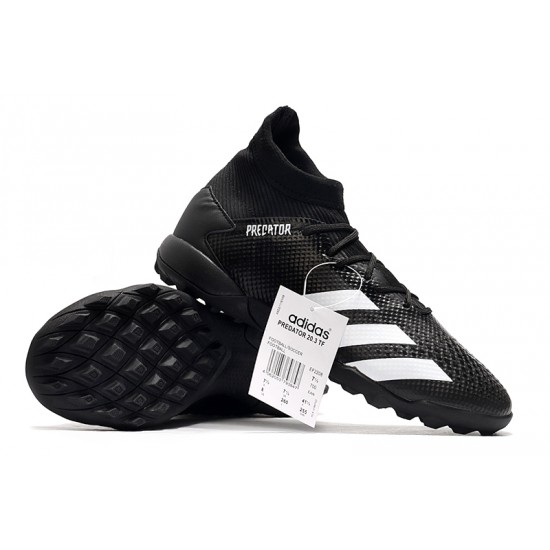 Adidas Predator Mutator 20.3 TF High Black White Soccer Cleats