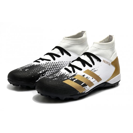 Adidas Predator Mutator 20.3 TF High Black White Gold Soccer Cleats