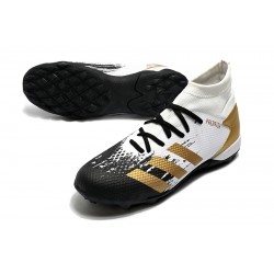 Adidas Predator Mutator 20.3 TF High Black White Gold Soccer Cleats