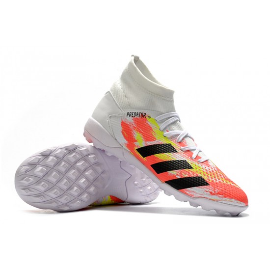 Adidas Predator Mutator 20.3 TF High White Orange Black Soccer Cleats