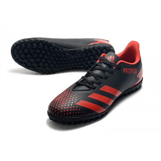 Adidas Predator Mutator 20.4 TF Low Black Red Soccer Cleats