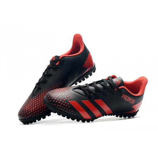 Adidas Predator Mutator 20.4 TF Low Black Red Soccer Cleats