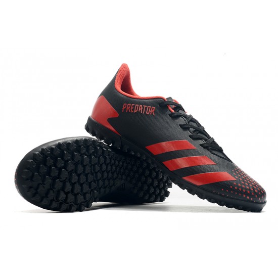 Adidas Predator Mutator 20.4 TF Low Black Red Soccer Cleats