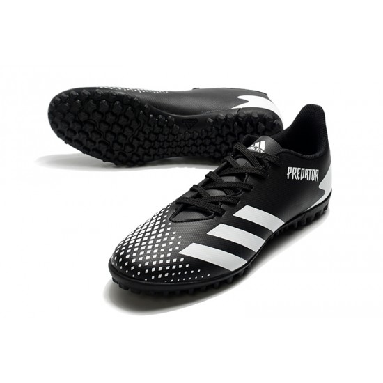 Adidas Predator Mutator 20.4 TF Low Black White Soccer Cleats