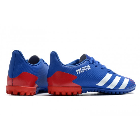 Adidas Predator Mutator 20.4 TF Low Blue White Red Soccer Cleats