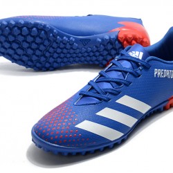 Adidas Predator Mutator 20.4 TF Low Blue White Red Soccer Cleats