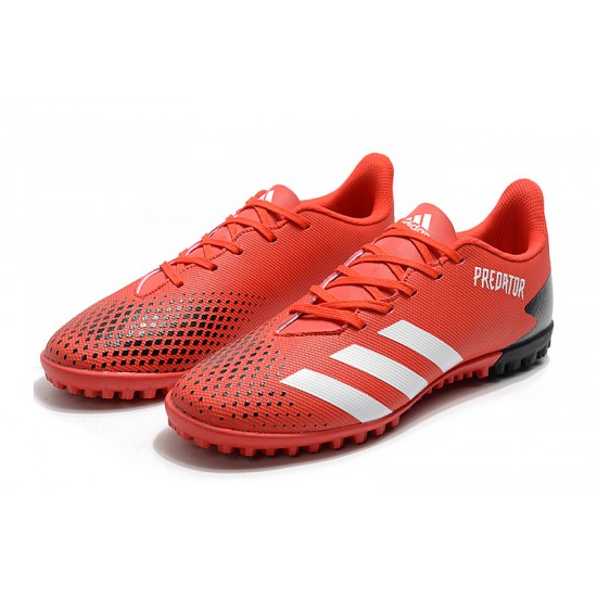 Adidas Predator Mutator 20.4 TF Low Red White Black Soccer Cleats