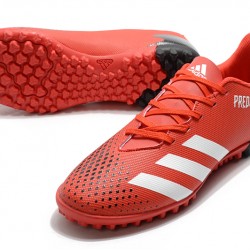 Adidas Predator Mutator 20.4 TF Low Red White Black Soccer Cleats
