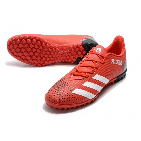 Adidas Predator Mutator 20.4 TF Low Red White Black Soccer Cleats