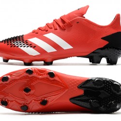 Adidas Predator 20.2 FG Low Red White Black Soccer Cleats