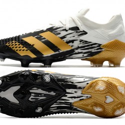 Adidas Predator Mutator 20.1 FG Low Black Gold White Soccer Cleats