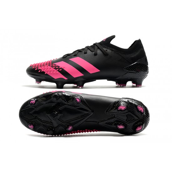 Adidas Predator Mutator 20.1 FG Low Black Purple Soccer Cleats