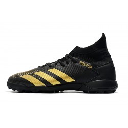 Adidas Predator Mutator 20.3 TF High Black Gold Soccer Cleats