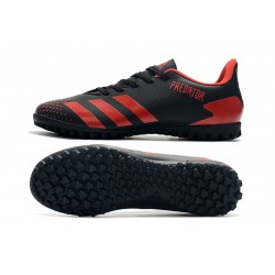 Adidas Predator Mutator 20.4 TF Low Black Red Soccer Cleats