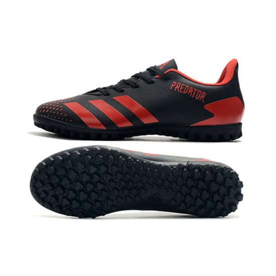 Adidas Predator Mutator 20.4 TF Low Black Red Soccer Cleats