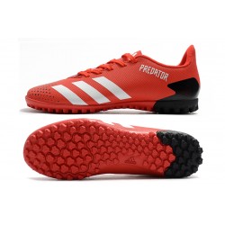 Adidas Predator Mutator 20.4 TF Low Red White Black Soccer Cleats