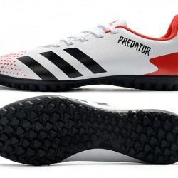 Adidas Predator Mutator 20.4 TF Low White Black Red Soccer Cleats