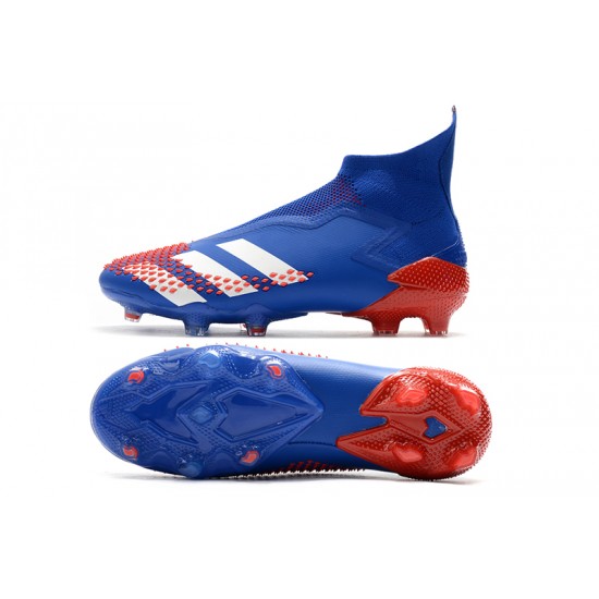 Adidas Predator Mutator 20 FG High Blue White Red Soccer Cleats