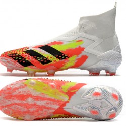 Adidas Predator Mutator 20 FG High White Orange Black Soccer Cleats