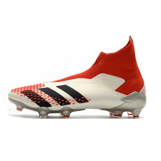 Adidas Predator Mutator 20 FG High Win-Red Beige Black Soccer Cleats