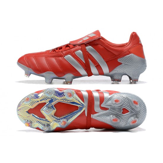 Adidas Predator Mutator 20 FG Low Red Silver Soccer Cleats