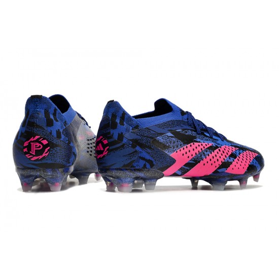 Adidas Predator Accuracy Paul Pogba .1 FG Blue Pink Black Soccer Cleats