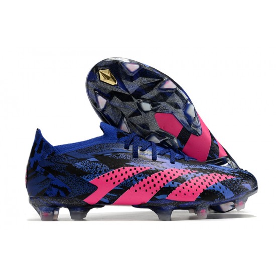 Adidas Predator Accuracy Paul Pogba .1 FG Blue Pink Black Soccer Cleats