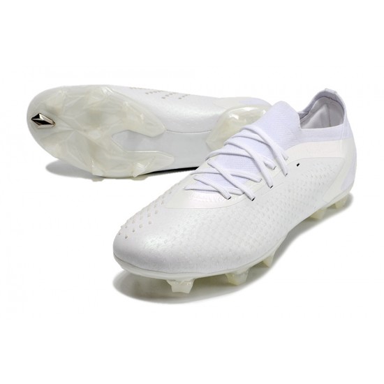 Adidas Predator Accuracy Paul Pogba .1 FG White Soccer Cleats